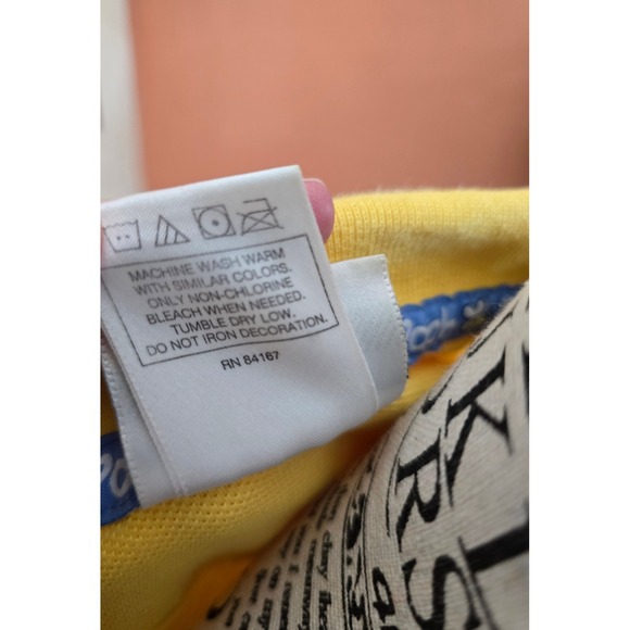 Vtg Y2K Disney World Pooh Yellow Sleeveless Polo Dress Girls XL/Womens SM - Picture 14 of 16